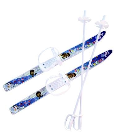 Купить Комплект лыжный детский Лыжики-пыжики с палками в Бологом 