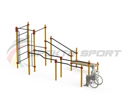 Купить Спортивный комплекс для инвалидов-колясочников WRK-D16_76mm в Бологом 
